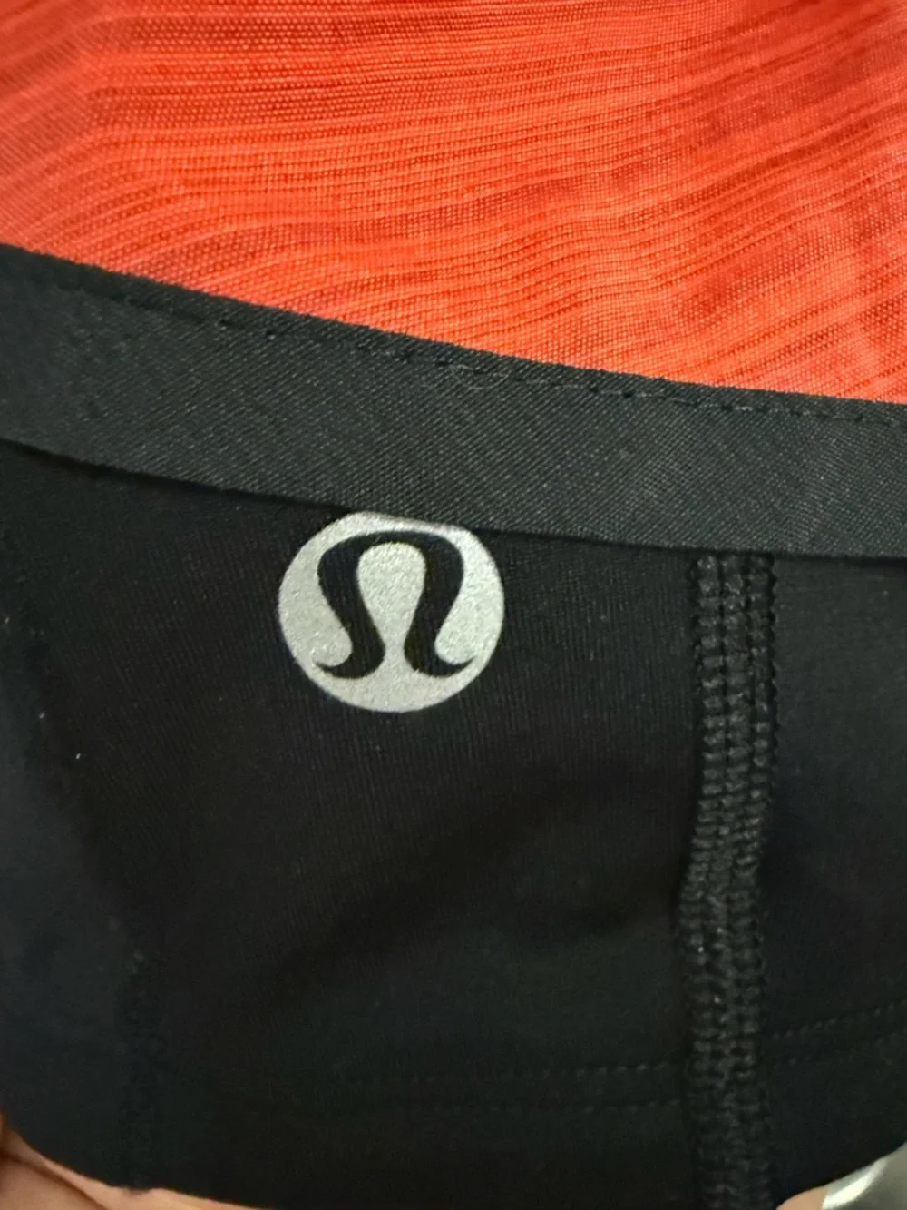 Lululemon Speed Squad Running Skirt with shorts black and red stripe 6